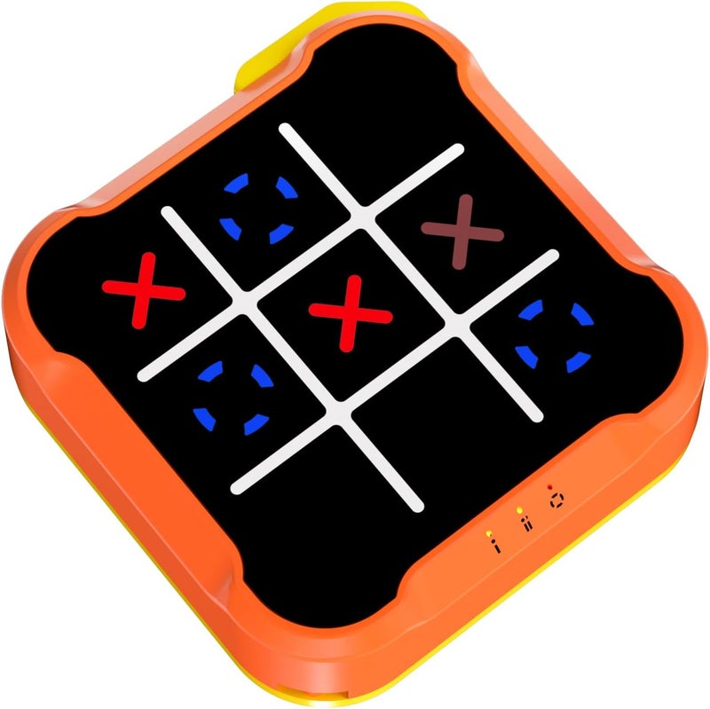 Bacare Tic Tac Toe Bolt Game, Handheld Electric Puzzle Game, Gift Ideal for Kids and Adults' Birthday, Electronic Board Games for Educational and Memory Growth, Portable Travel Games for Car Ride - Image 1